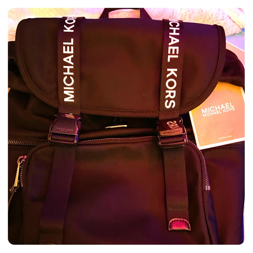 Michael kors large flap backpack